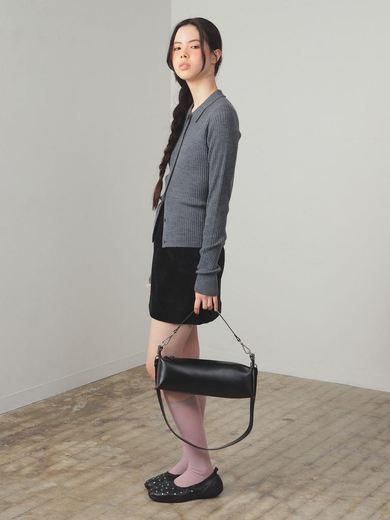 Ray Beams Wide Canvas Bag, 2-Way, Women's, Black/Free