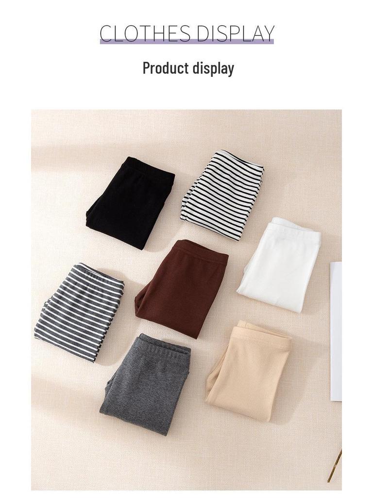 Girls' Elastic Thin Leggings for Spring and Autumn Wear