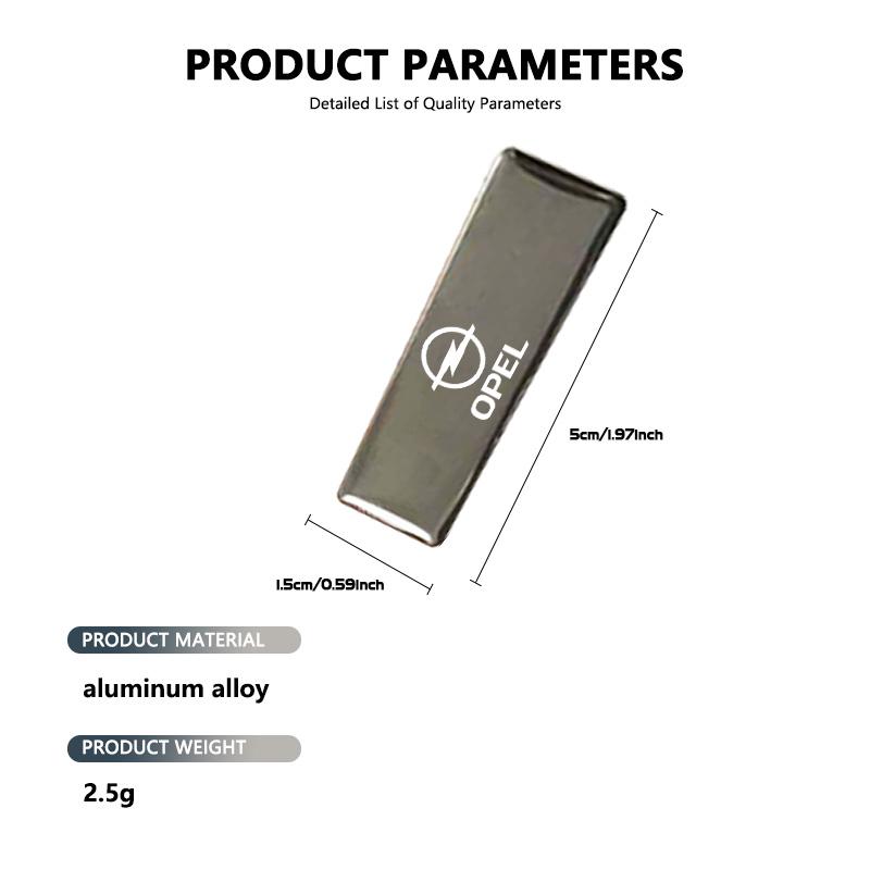 Für Opel Auto Kofferraum Aufkleber Emblem Aluminiumlegierung Außenaufkleber Dekorationszubehör Abzeichen Astra G J F K Vectra C H Corsa