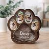 Pet Fur Hair Memorial Keepsake Custom Paw Print Shadow Frame Wooden Memory Box for Teeth Wonderful Pet Remembrance Souvenir