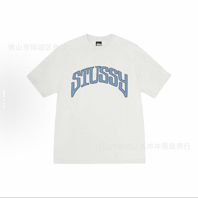 2025 new STU three standards complete spring and summer new tide brand classic cruise printed letters men and women with the same short sleeves