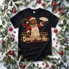Dough Ho Ho, Funny Christmas Pizza T-Shirt, Pizza Lover Gift for Dad, Santa Bear Novelty Tee