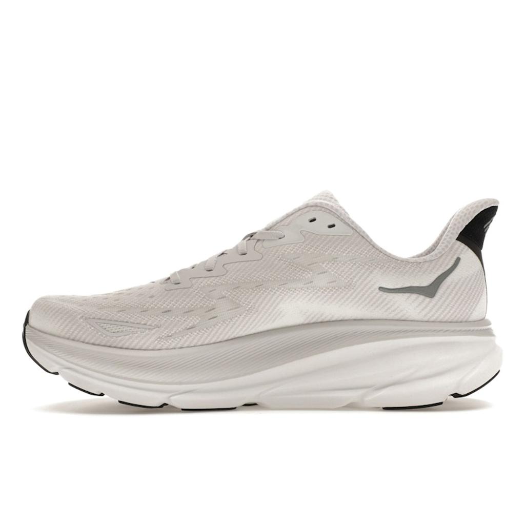 HOKA Clifton 9 Nimbus Cloud Steel Wool Men Sneakers White 1127895-NCSW