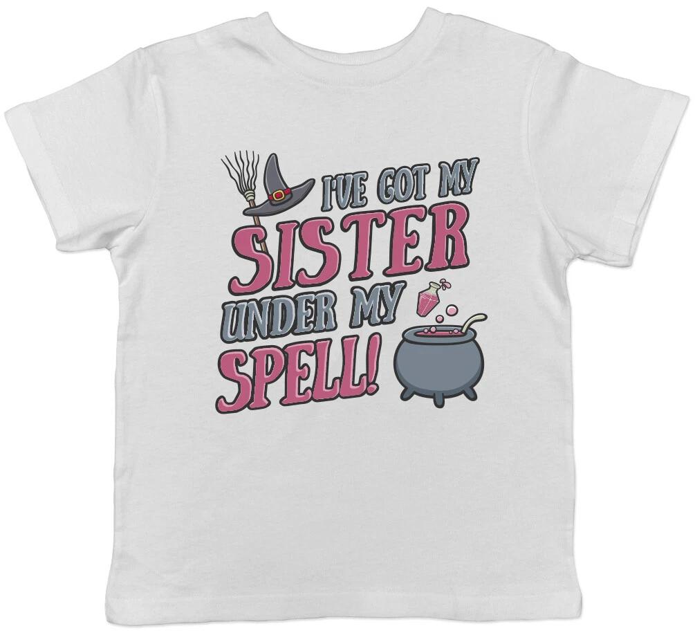 I ve Got My Sister Under my Spell Halloween Girls Kids Childrens T-Shirt 160