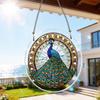 2D Flat - 1 Set/83pcs 18.8Cm Acrylic Jigsaw 2D Flat, Pearooster Puzzle Sun Catcher Acrylic Round Hanging Ornament Stained Glass Boho Window Decor Gift