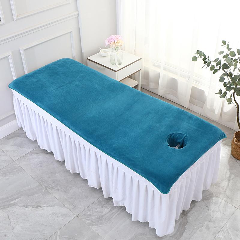 80x190cm Massage Sheet with Holes Absorbent Spa Sheet Large Microfiber Bath Towel for Beauty Salon Beauty Salon Supplies