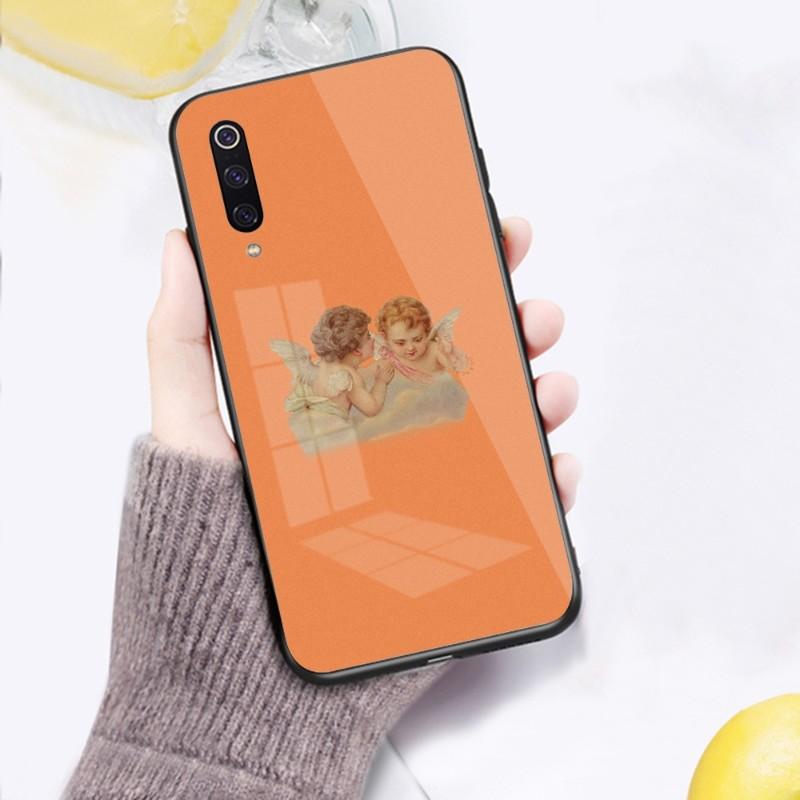 Cute Baby Angel Fioruccis Phone Case For Xiaomi 12 11T 10 9 Redmi Note 11 10 10S Pro Redmi 9 9A 8 Black PC Glass Phone Cover