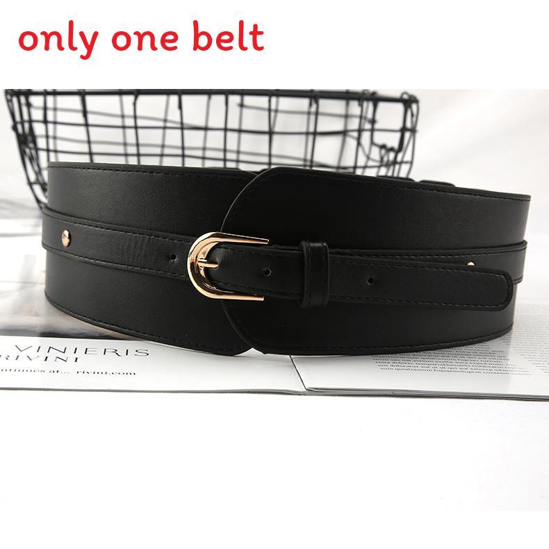 Breiter Taillengürtel im Vintage-Stil aus Kunstleder mit Metallschnalle für Freizeitkleidung