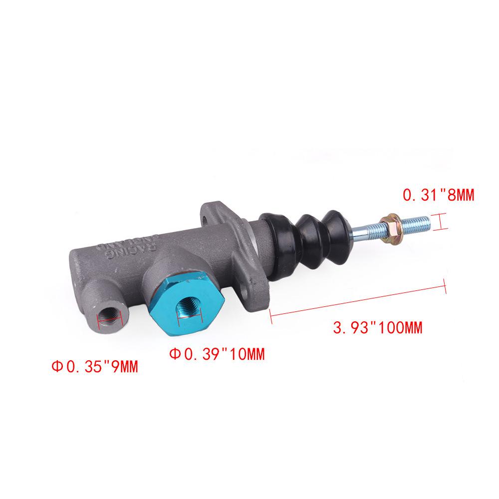 A64M-Brake Clutch Master Cylinder 0.625 Hole Thread Bar Remote For Hydraulic Hydro Handbrake M8