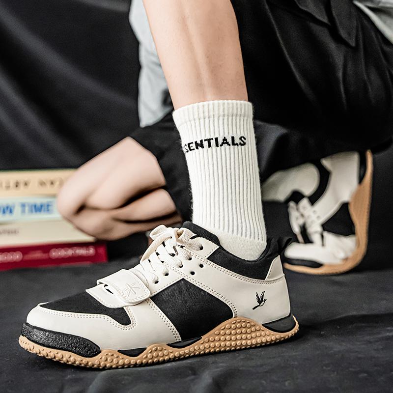 Men’s Red Sports Shoes Casual Green Street Style Running Sneakers Students Over Sized White Skateboard Shoes