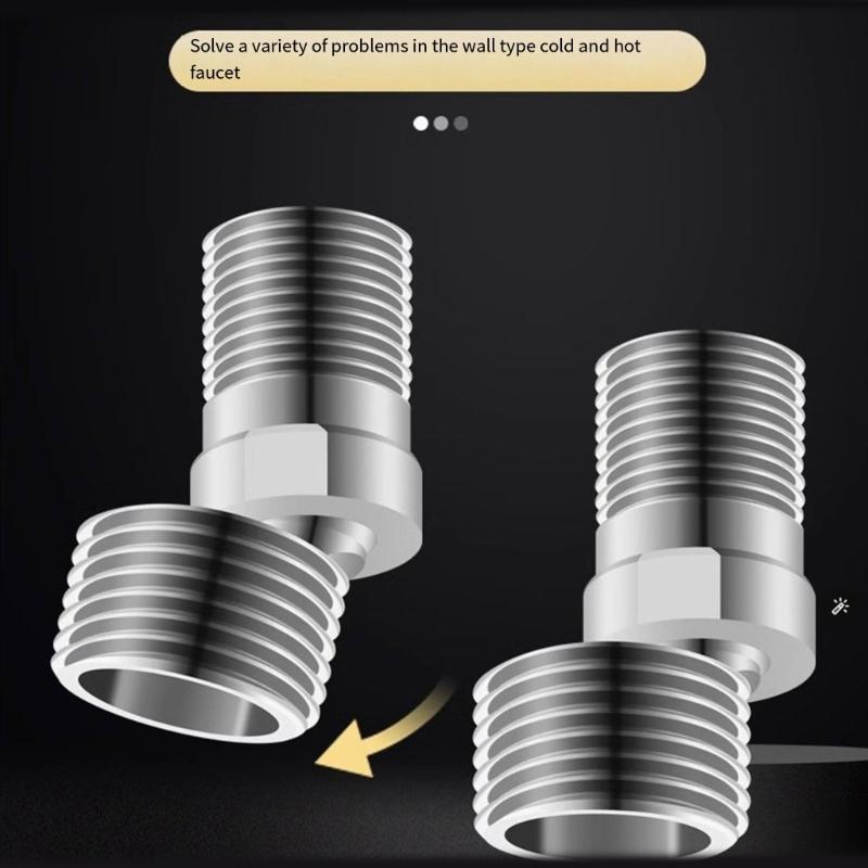 Stal Nierdzewna Adapter Baterii Prysznicowej Przedłużka Ramienia Prysznicowego Zakrzywione Nóżki Regulowana w 360 Stopniach Kątowa Gięta Podstawa Wytrzymała