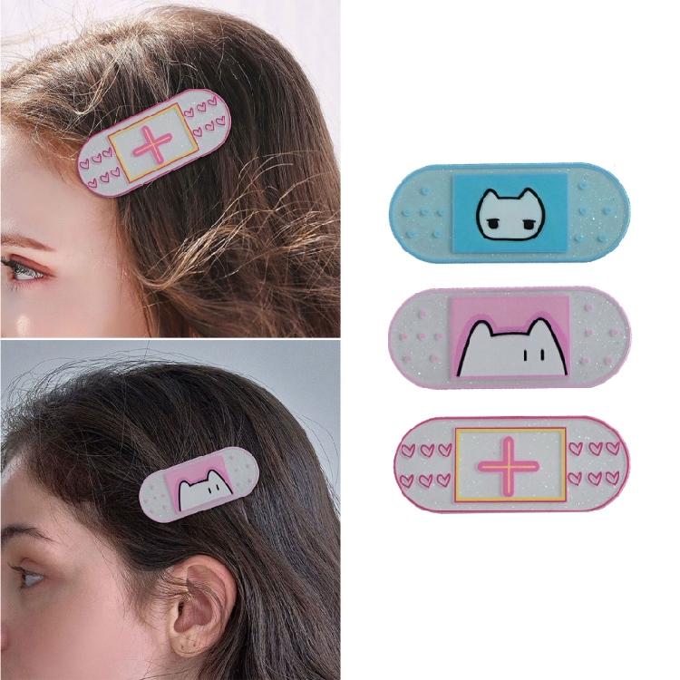 Gothic Hairpin with Adorable Anime Kitten Heart Crosses Design Premium Acrylic Gentle on Hair Suitable for Fine to Medium Hair Types Parties