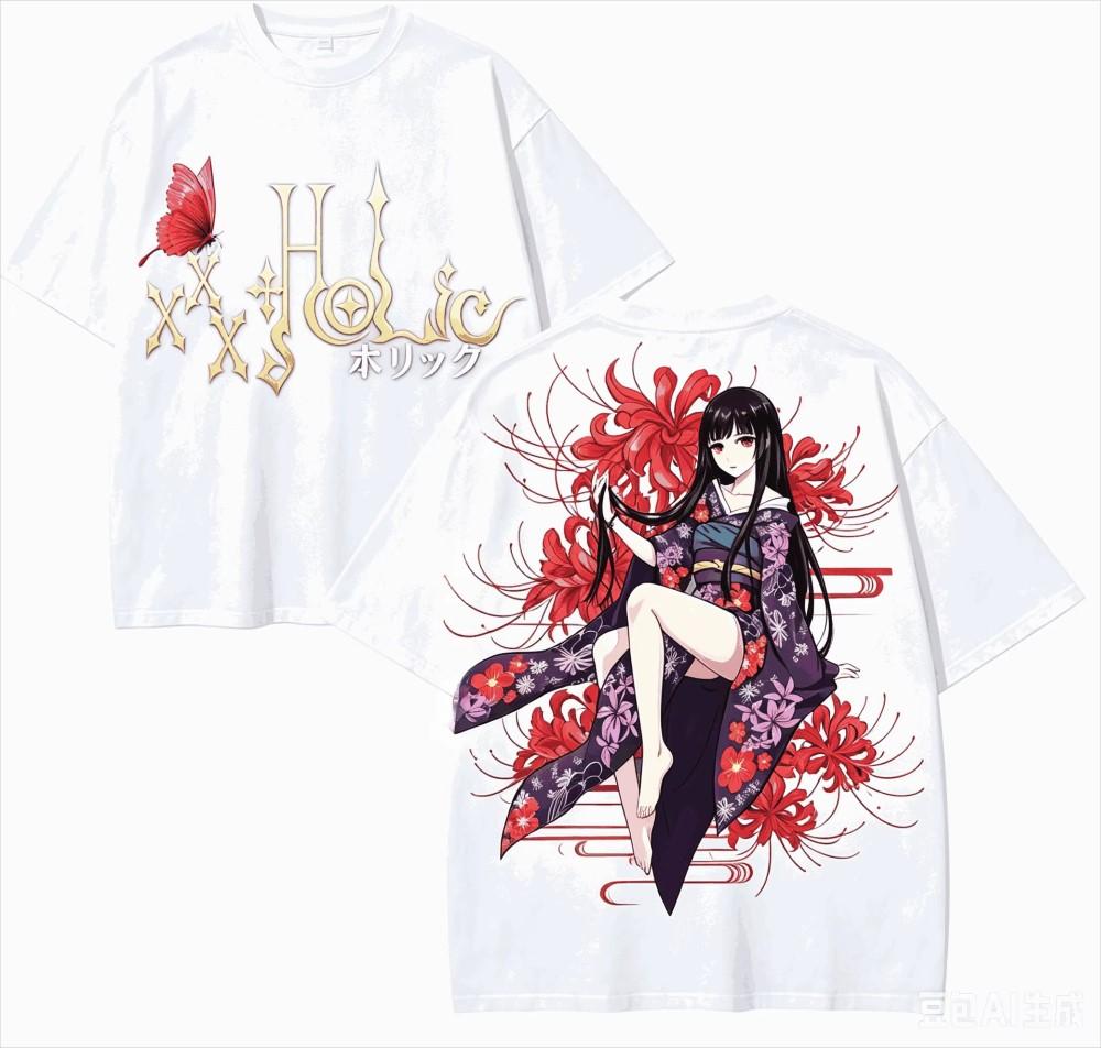 Xxxholic Anime Tshirt Unisex Unisex Wounisex Cotton Oversized Harajuku Graphic Print Short Sleeve Kawaii Streetwear Top 2026 Hot Sale