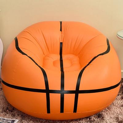 Sofá puf de PVC, inflable, para interiores, para fiestas, estilo baloncesto, para relajarse y descansar