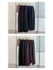 2025 Autumn Plus Size High Waist Loose Casual Twill Satin Pants for Women - Slimming, Versatile, and Long Fit