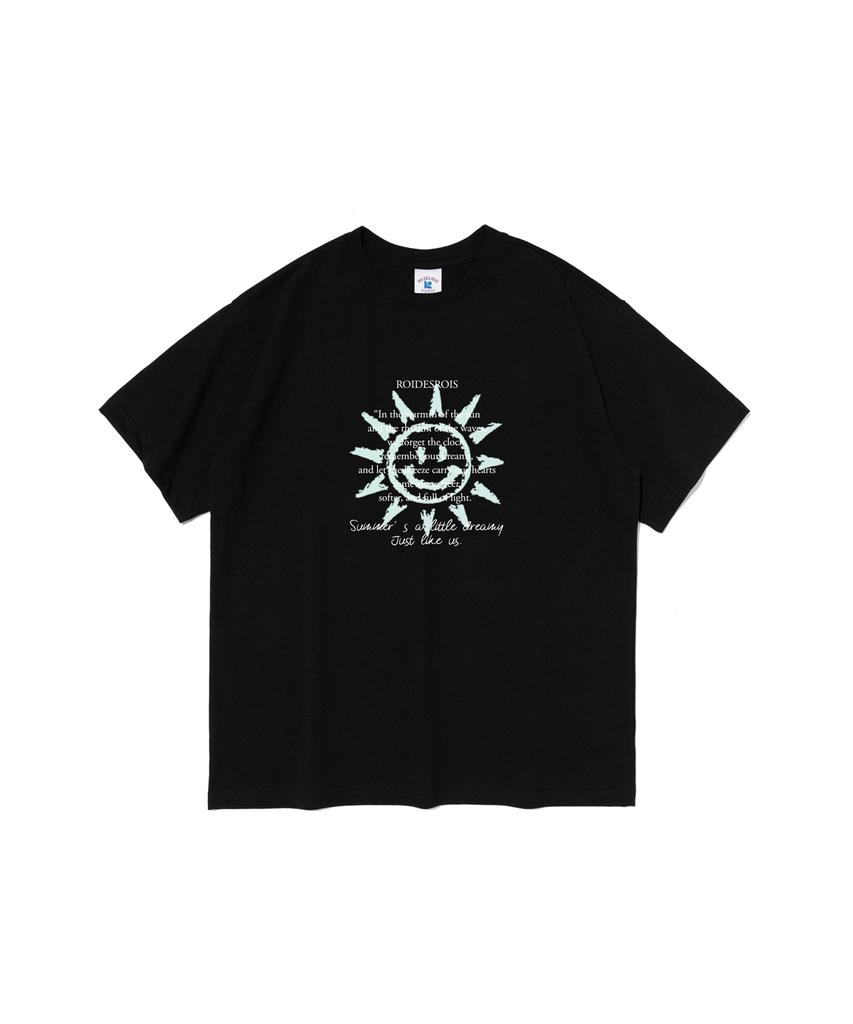 ROIDESROIS Smile Summer Graphic Short Sleeve T-Shirt (Black)