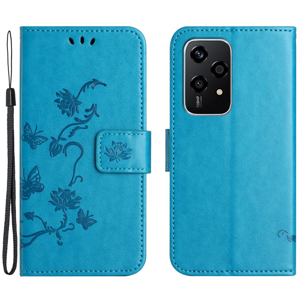 For Honor 200 Lite Case Butterfly Flower Leather Wallet Book Stand Phone Cover