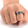 Vintage Stainless Steel Viking Celtic Knot Rune Rings for Men Women Rotatable Fidget Anxiety Spinner Ring Retro Amulet Jewelry