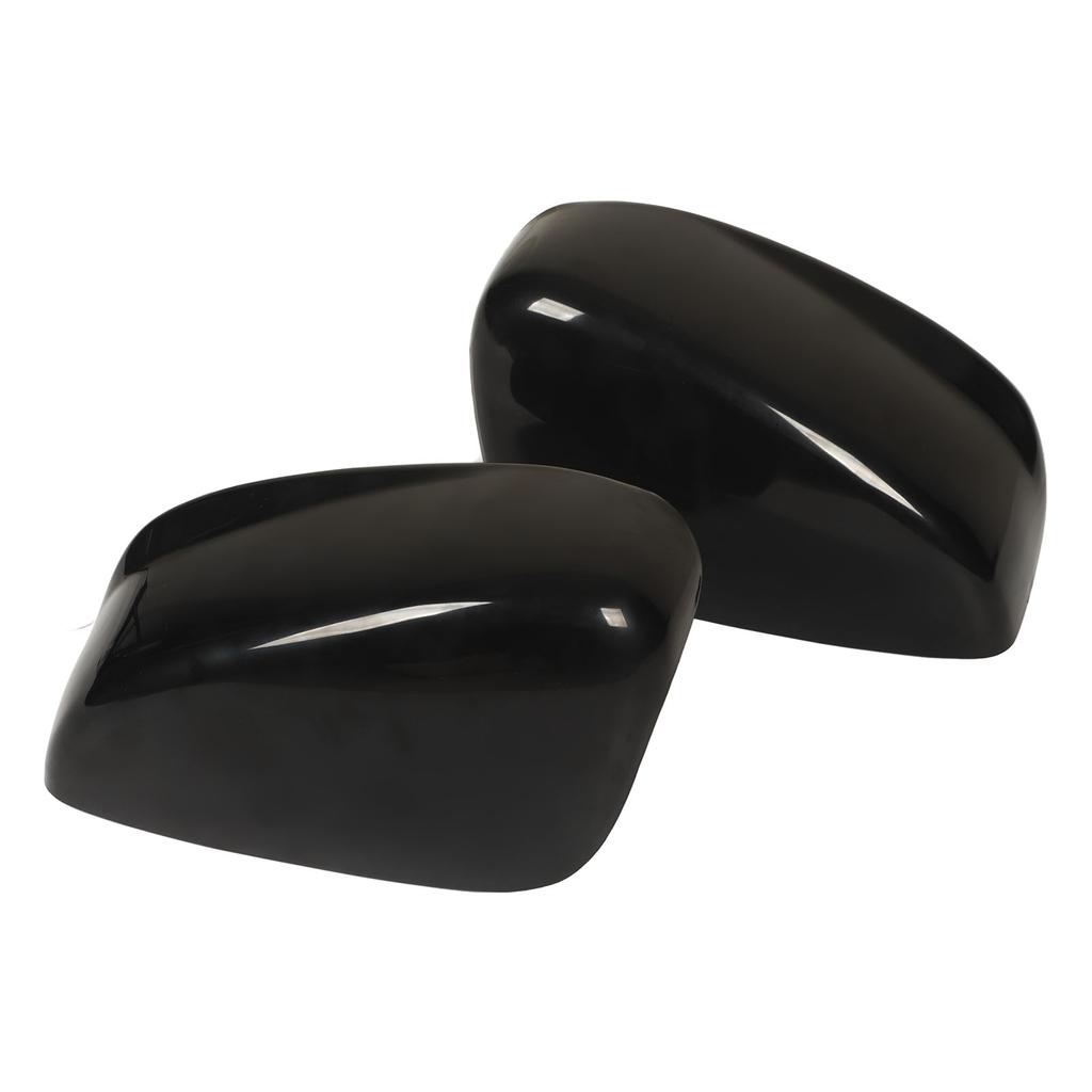 1Pair Car Rearview Mirror Cap Covers Glossy Black Side Door Wing Mirror Cap Covers Replacement for Accord 2008‑2012