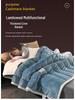 Thick Three-Layer Quilted Milk Velvet Lambswool Flannel Blanket for Autumn and Winter Warmth
