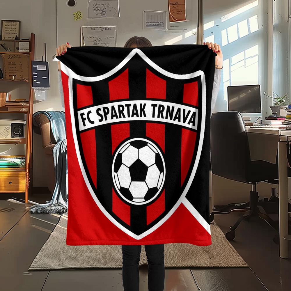FC Spartak Trnava,pattern Flannel Blanket, High quality Comfortable for All Seasons, Home Decor, Warmth and Comfort, Perfect for Gifts.