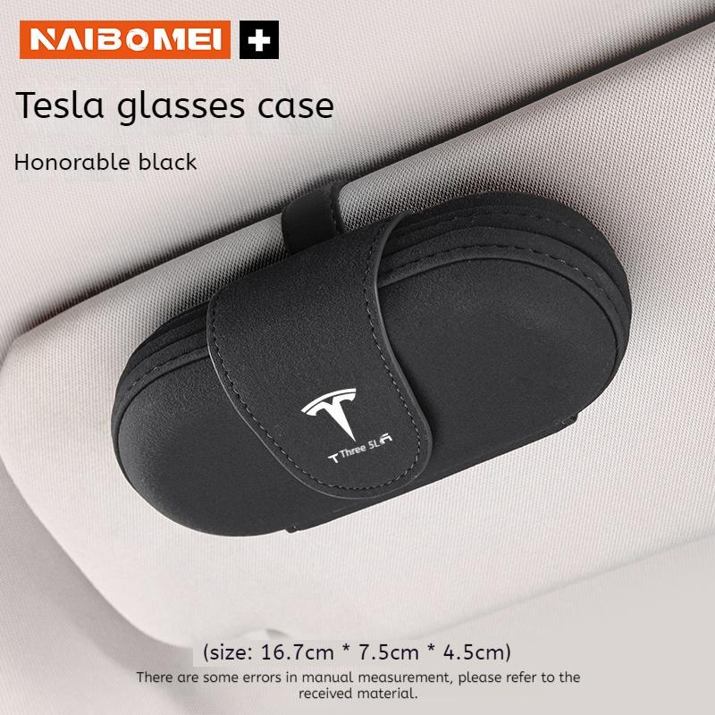 Car Visor Glasses Case Sunglasses Case Glasses Storage Case For Tesla Model 3 Model Y Model S Model X Auto Interior Accessories