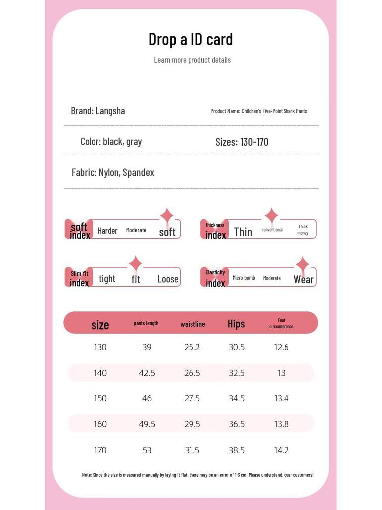LangSha Girls' Summer High-Waist Compression Capri Leggings