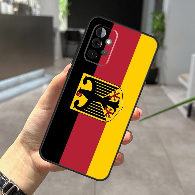 Germany Flag Emblem Case For Samsung Galaxy A12 A32 A52 A05 A36 A56 A26 A16 A53 A33 A13 A55 A35 A15 A14 A34 A54