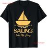 Sailing Take Me Away Sailboat T Shirt  Vintage Washed Designer Clothes Slightly Stretched Versatile Fashion Graphic Unisex