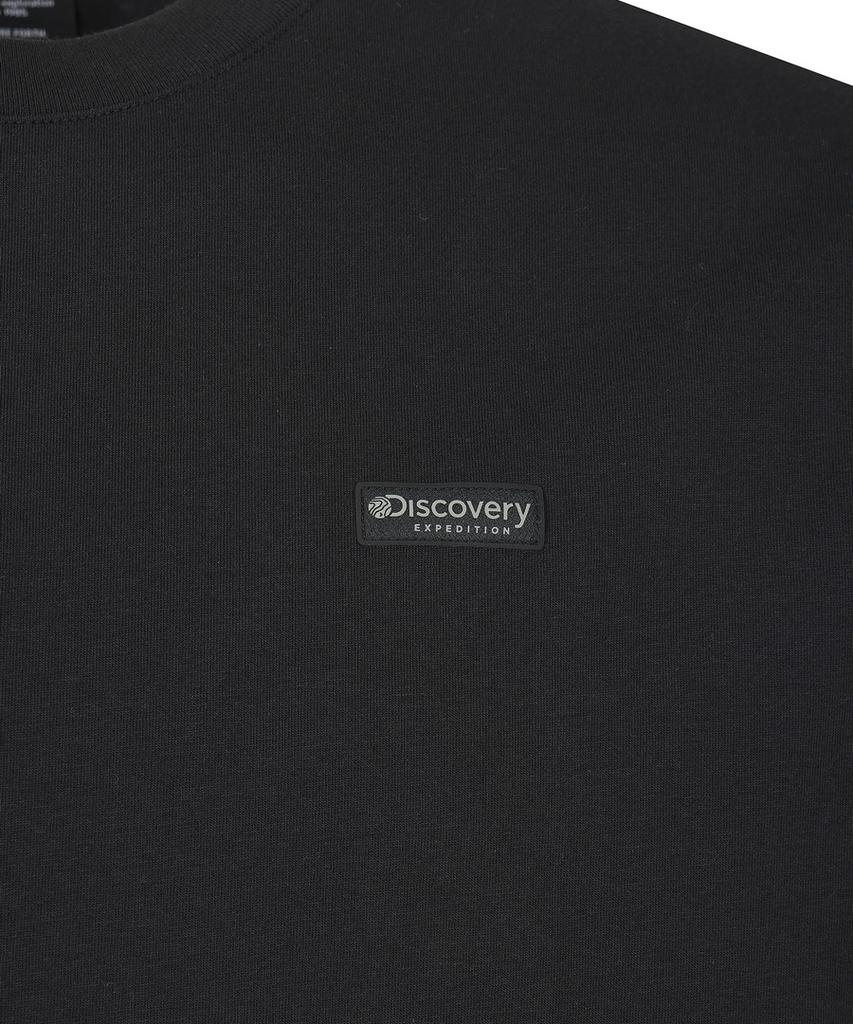 DISCOVERY EXPEDITION Uni Freshvent Semi-Overfit Small Logo Short Sleeve T-Shirt (Black)