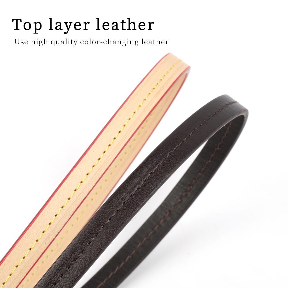 Bag Strap Vachetta Leather Short Bag Purse Handle Cowhide Shoulder Strap Replacement for Women Handbag Accessories