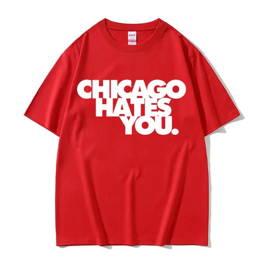 

Rapper Chief Keef Chicago Hates You Mens Harajuku Hip Hop Retro Casual Cotton High Quality Print Tshirt Y2K Tops S