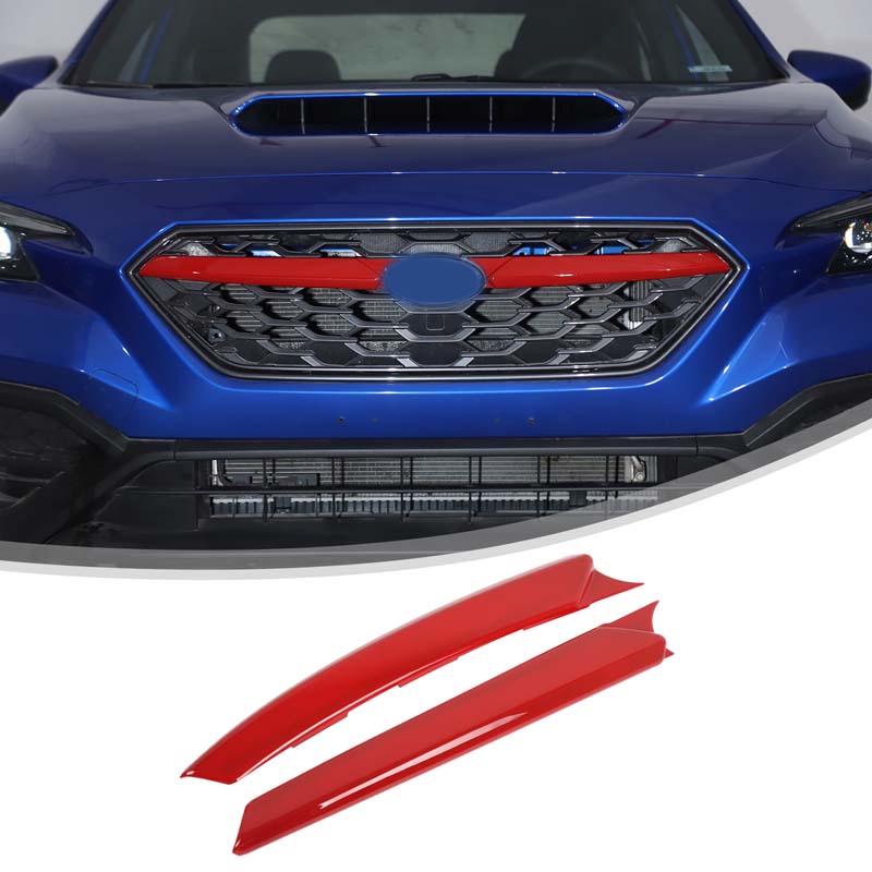 Für Subaru WRX STI   2024 ABS Schwarz Auto Front Mittelgitter Formteil Abdeckung Zierleiste Auto Zubehör