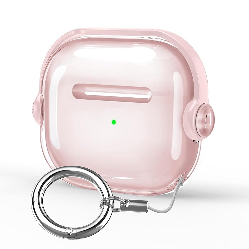 

HEIGKOIK [Released in 2024] Airpods 4 case AirPods 4th generation TPU transparent with lock Can be charged while wearing Shockproof lightweight