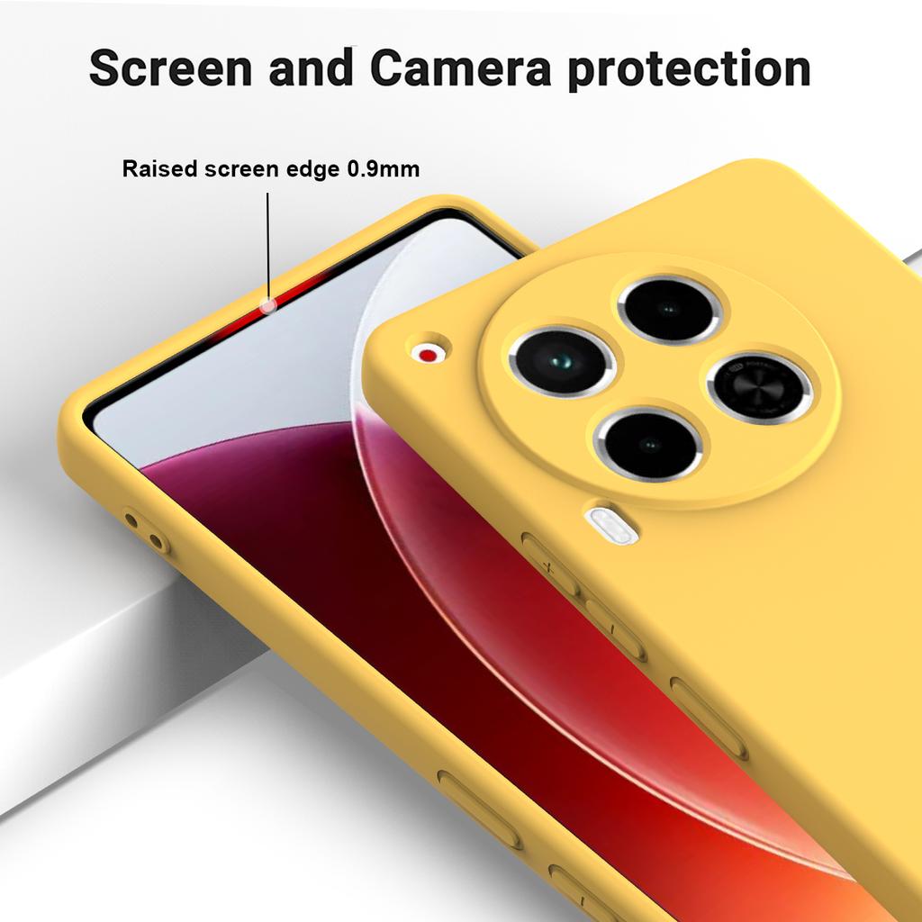 For TECNO Camon 30 4G Case with Hand Strap Liquid Silicone Protective Phone Cover