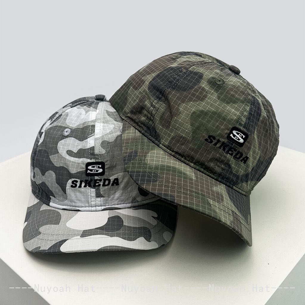 Baseball Stitching Stitched Embroidered Alphabet Camo Eave Short Women Men For Neutral Gender Fresh Caps Peaked Hats Sunshade Quick Drying