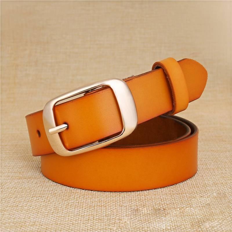 Leather Belt Womens Alloy Buckle Fashion Casual Wide Waist Strap Wear Daily