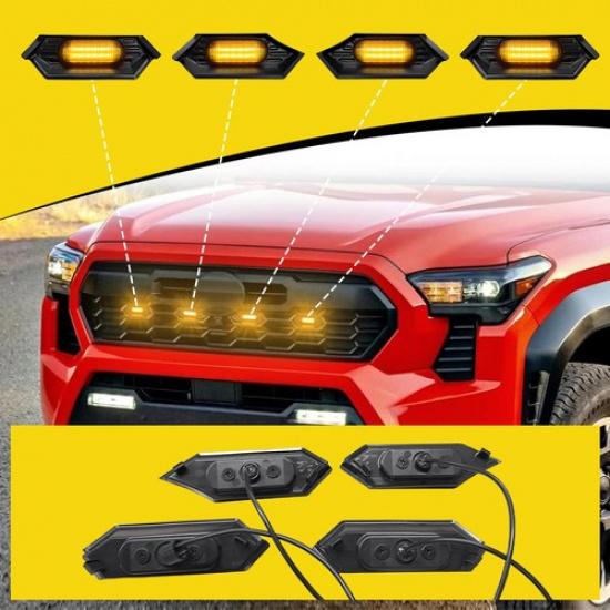 LED Grill Lights For 2024 2025 Toyota Tacoma TR D Sport/Off-Road Accessories