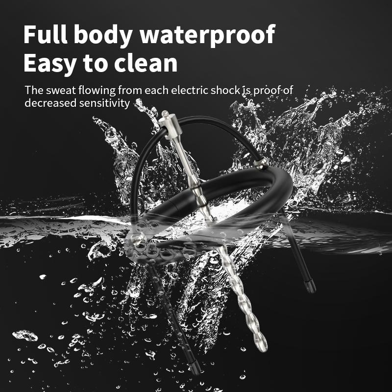 Elektrický šok Koňské oko Tyč Uretrální dilatátor Trenažér Penis Plug Stimulovat Cockring Žalud Mužská klec cudnosti Sex Vkládací hračky