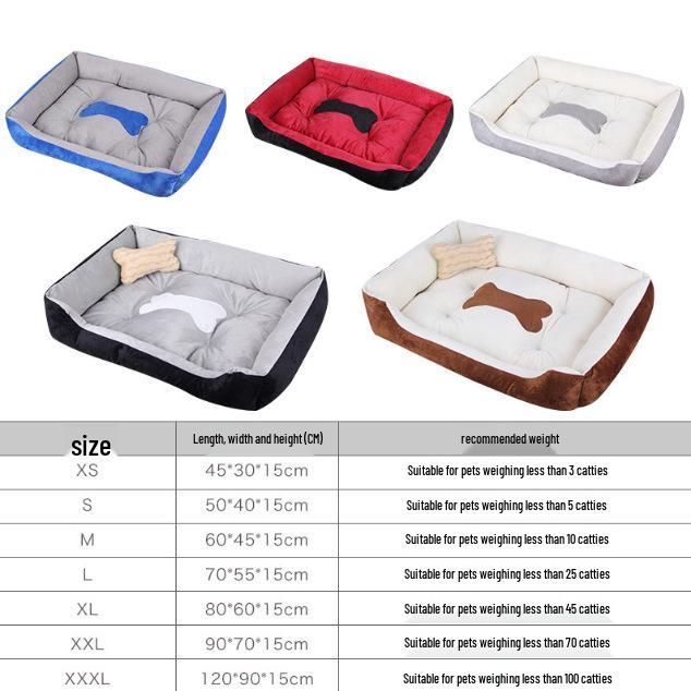 Warm Dog Bed for Small, Medium, and Large Dogs - Pet Nest & Mat for Dogs and Cats