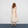 Women's Pleated U-Neck Sling Maxi Dress