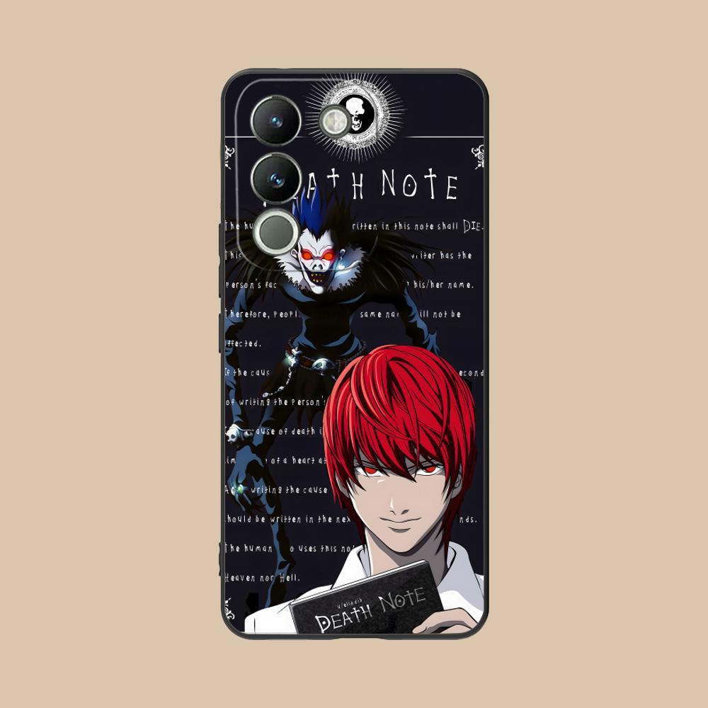Death Note Kira Light Mobile Phone Case for VIVO Y77 76 75 74 73 72 58 56 55 51 50 38 36 Y19 Y18 Y03 Y01 5G Printing Cover