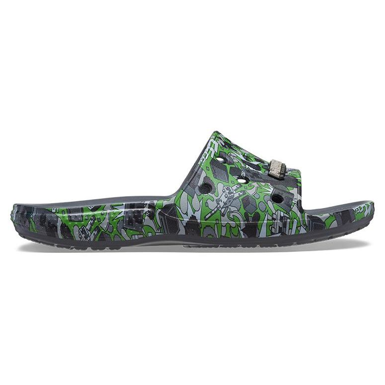 Crocs Classic Slide Minecraft Grey Unisex Sneakers Multi 208470-90H