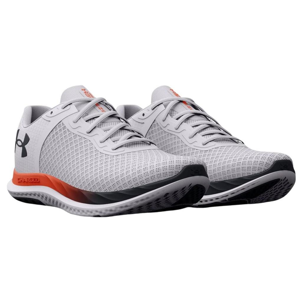 Under Armour Charged Breeze White Panic Orange Men Sneakers 3025129-110