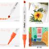 Ohuhu Brush Marker 48 Brush and Broad Illustration Triangular Blender Pen Alcohol Marker Set B Pens, Colors, Beginner's, Point, Markers, Shaft,
