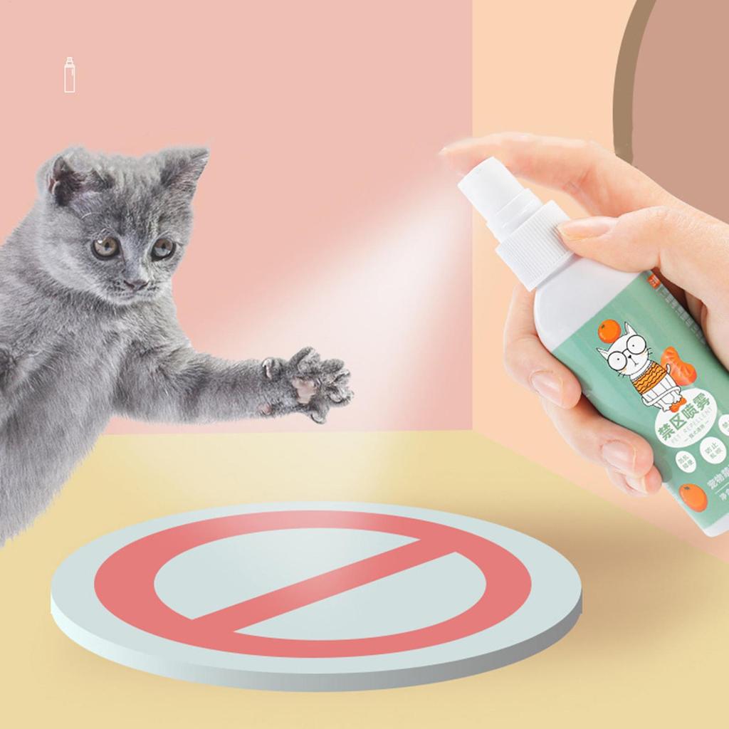 100ML Cat Deterrents Spray Cat Spray Anti-Scratch For Furniture Sofas Curtains Plants Behavior Training Aid Pet Accessories