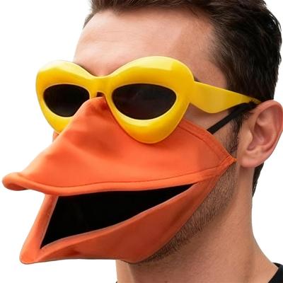 Vogel Schnabel Gesichtsmaske Handgefertigte Kopfbedeckung Mit Sonnenbrille Tier Sprechendes Gesichtsmasken Set Für Männer Frauen Party Festival Musik Karneval