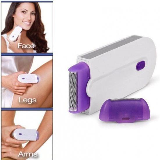 Women Laser Rechargeable Epilator Remover Smooth Touch Hair Removal Instant Pain Free Razor Sensor- Light Technology Hair Remove (Color : White