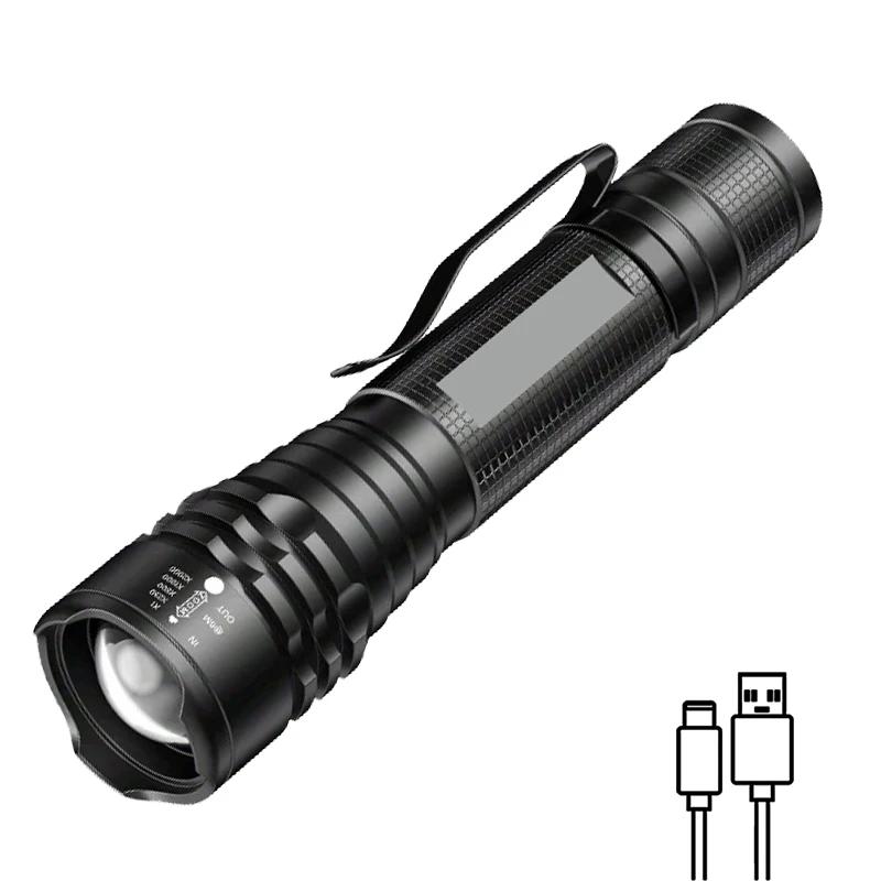 395nm UV Flashlight Blacklight Zoomable USB Rechargeable UV Light Ultraviolet Flashlight for Pet Urine Detector Resin Curing