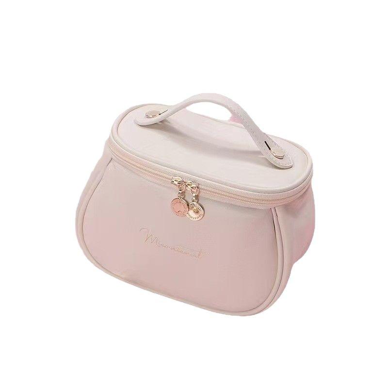 

2024 Korean-Style Waterproof Accordion Makeup Bag - Large Capacity Storage for Cosmetics 21 x 14 x 14 cm чорний